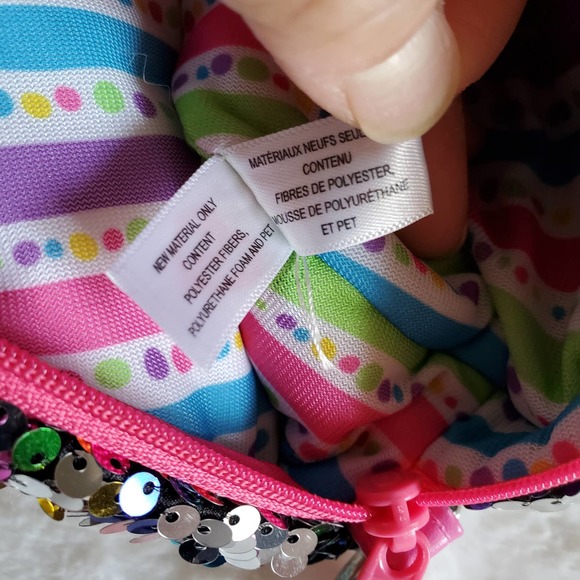 TY Owen Rainbow Owl Sequin Purse - Picture 8 of 9